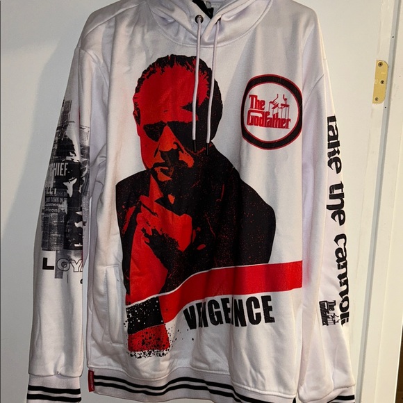 Members Only THE GODFATHER White Hoodie NWT - Picture 1 of 5
